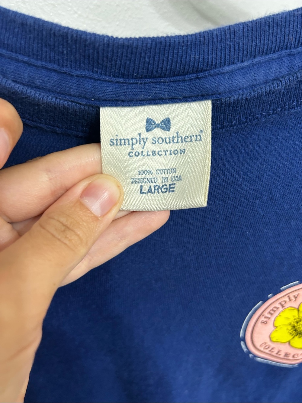 Simply Southern Navy "Suck It Up Buttercup" Graphic Tee - Picture 3 of 3